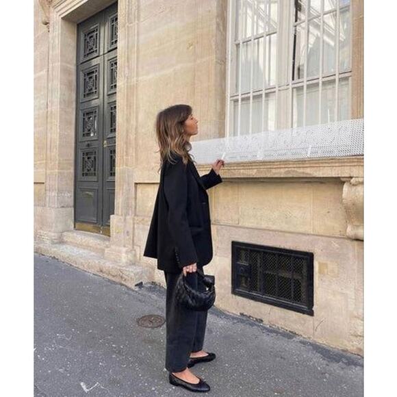 Coach Black Patent Ballet Flats Gold Buckle | Vintage Y2K | Quiet Luxury Preppy - Picture 4 of 16